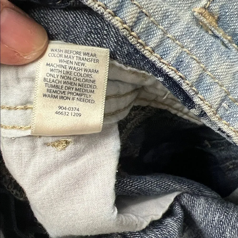 OshKosh B’Gosh embroidered and faded denim overall dress size 24 months
